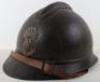 WW1 French Colonial Troops M-15 Adrian Steel Helmet - 4