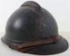 WW1 French Medical Service M-15 Adrian Steel Helmet - 3