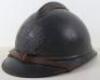 WW1 French Medical Service M-15 Adrian Steel Helmet - 4