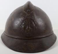 Belgium M-15 Adrian Steel Helmet