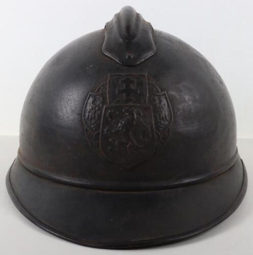 Scarce WW1 Czech Legion M-15 Adrian Steel Helmet