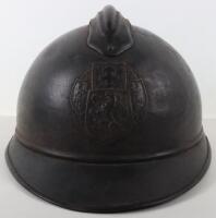 Scarce WW1 Czech Legion M-15 Adrian Steel Helmet