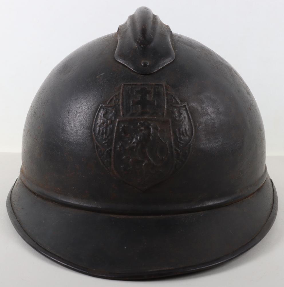 Scarce WW1 Czech Legion M 15 Adrian Steel Helmet