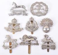 8x White Metal Volunteer Battalion Badges