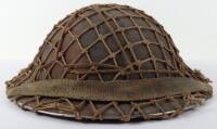 WW2 British Camouflaged Combat Helmet