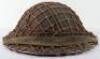 WW2 British Camouflaged Combat Helmet