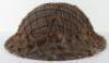 WW2 British Camouflaged Combat Helmet - 4