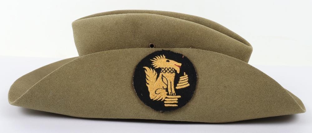 WW2 Chindits Attributed Slouch Hat of George Eagle 1st South ...