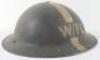 WW2 British Home Front Warden Fire Guard Steel Helmet - 5