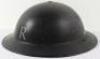 WW2 British Home Front Rescue Party Steel Helmet - 4