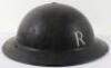 WW2 British Home Front Rescue Party Steel Helmet - 5