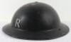 WW2 British Home Front Rescue Party Steel Helmet - 6