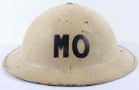 WW2 British Home Front Medical Officers Steel Helmet