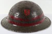 WW2 British Home Front Middlesex County Council National Fire Service Steel Helmet