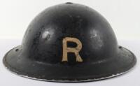 WW2 British Home Front Rescue Party Steel Helmet