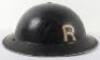 WW2 British Home Front Rescue Party Steel Helmet - 3