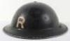 WW2 British Home Front Rescue Party Steel Helmet - 4