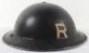 WW2 British Home Front Rescue Party Steel Helmet - 5