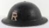 WW2 British Home Front Rescue Party Steel Helmet - 6