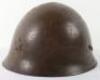 WW2 Japanese Battle Damaged Steel Combat Helmet - 2