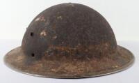 Interesting Israeli 6 Day War Battle Damaged Steel Helmet