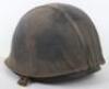 Falklands War Argentinian Marine Steel Combat Helmet with Camouflage Cover - 3