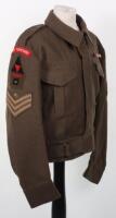 WW2 Battle Dress Blouse of East Yorkshire Regiment Distinguished Conduct Medal Winner