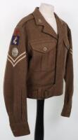 British 1949 Pattern Battle Dress Blouse 3rd Dragoon Guards / Royal Armoured Corps Training Brigade Catterick