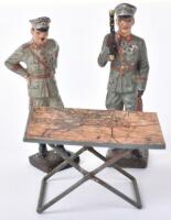 2x Third Reich Lineol Generals and Map Table