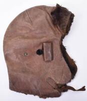 WW1 British Fur Lined Flying Helmet