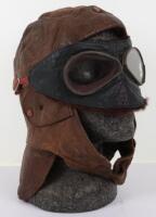 Royal Flying Corps Short Pattern Leather Flying Helmet