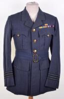 Royal Air Force Officers Service Dress Tunic Attributed to Squadron Leader J T B Keats