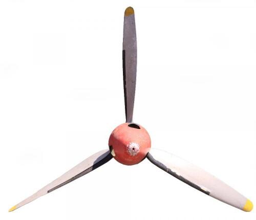 Royal Air Force Three Bladed Propeller from a Percival Pembroke Aircraft