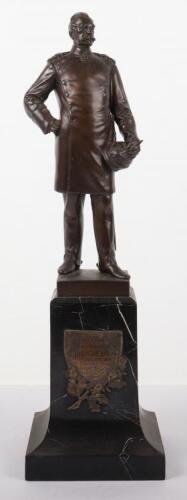 Presentation Bronze Statue of Imperial German Generalfeldmarschall Albrecht Theodor Emil Graf von Roon, Presented to an Officer of the Fusilier-Regt Graf Roon (Ostpreusisches) Nr 33