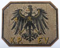 Imperial German Prussian State Railway Carriage Plaque