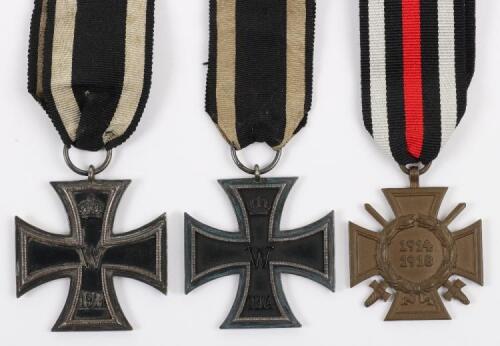 2x Imperial German 1914 Iron Cross 2nd Class