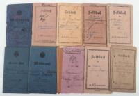 Grouping of Imperial German Soldbuch & Militarpass Documents