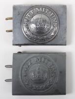 2x Imperial German M-15 Prussian Belt Buckles