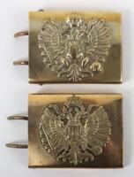 Imperial Austrian Officers and Enlisted Mans Belt Buckles