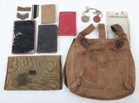 WW1 German Bread Bag Captured by Lance Corporal J Gregson Kings Liverpool Regiment