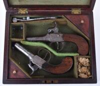 Two Boxlock Percussion Pocket Pistols