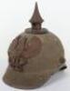 WW1 German Prussian Ersatz Felt Pickelhaube - 4