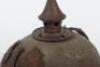 WW1 German Prussian Ersatz Felt Pickelhaube - 9