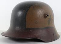 Imperial German M-17 Camouflaged Steel Combat Helmet