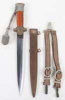 Third Reich Red Cross Officers Dress Dagger with Hangers and Portepee