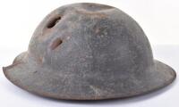 WW1 British Other Ranks Battle Damaged Steel Combat Helmet