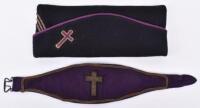 French Chaplains Field Cap and Arm Brassard