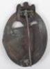 Scarce WW2 German Army / Waffen-SS Panzer Assault Badge in Bronze by Hymmen & Co - 4