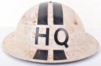 WW2 Home Front HQ Senior Officers Steel Helmet