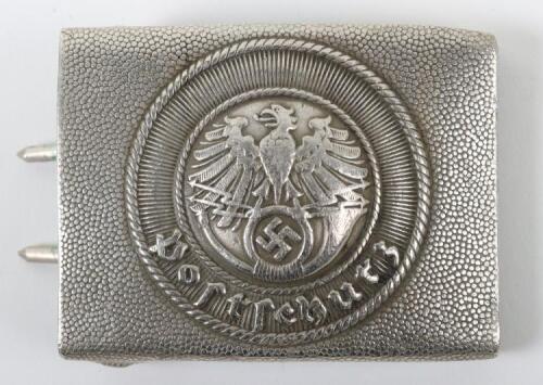 Rare Third Reich Postschutz (Postal Protection) Belt Buckle